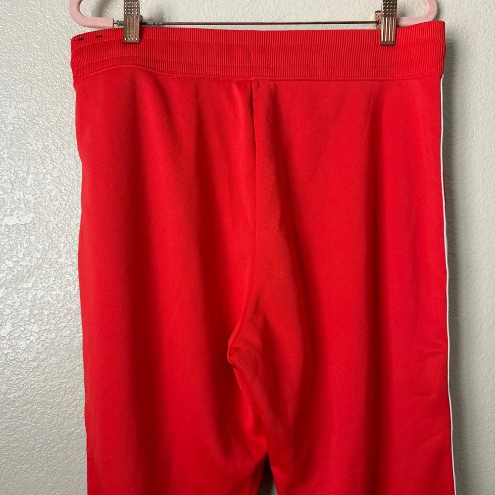 Nike Pants Womens Large Red Femme Track Floral Swoosh Logo Stripe Ankle Slim Fit